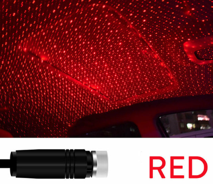USB Car Interior Roof LED Ceiling Lights Sky Star Lamp Night